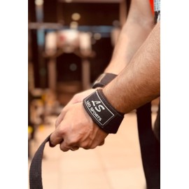 Leosports Heavy Duty Lifting Wrist Straps – Lifting Wraps, Gym Wrist Straps, Wrist Wraps, 13” Professional Weightlifting Wrist Supports Best for all Gym Workouts (Black)