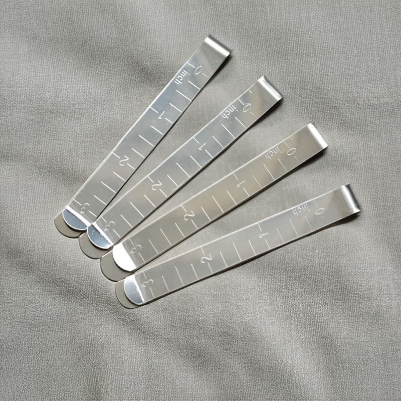 Kare & Kind Stainless Steel Clips -10x Hemming Clips Measurement
