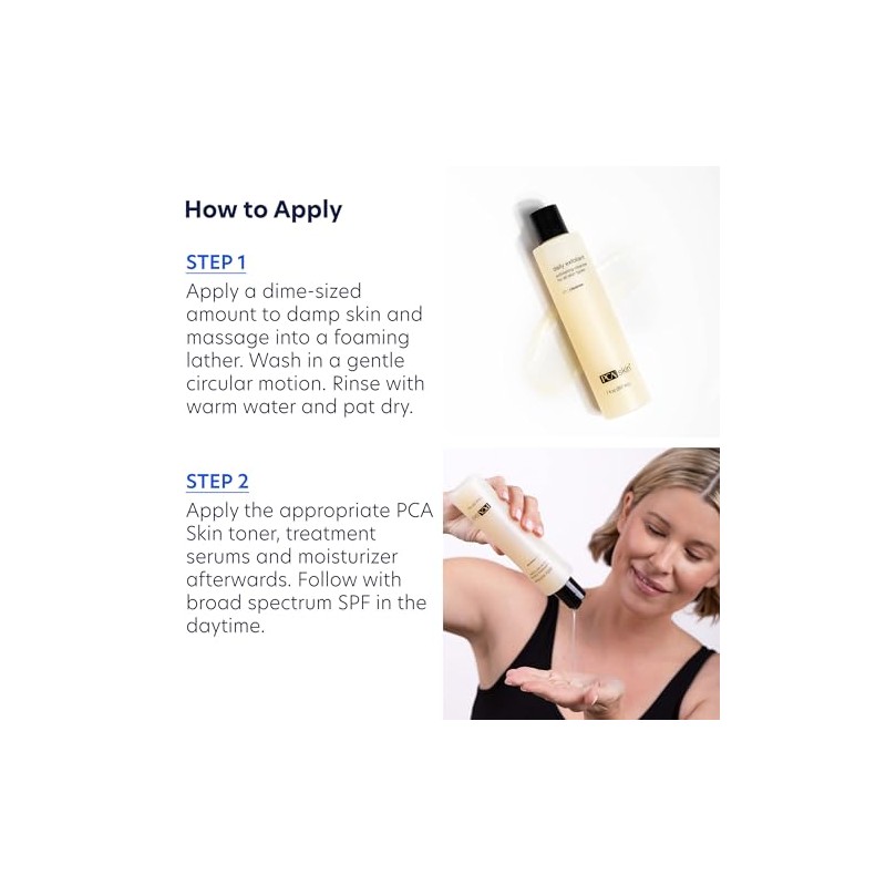 PCA SKIN Daily Exfoliant, Moisturizing Skin Smoothing Cleanser , 7