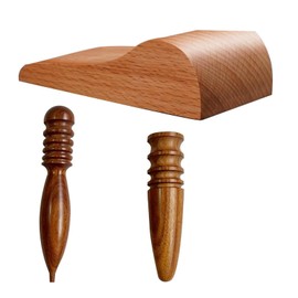 Generic Wood Leather Burnishing Tool Wood Strap Bending Burnishing Leather Craft Leather Edge Burnisher Tool
