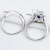 Newshe Wedding Engagement Ring Set 925 Sterling Silver 2ct Round