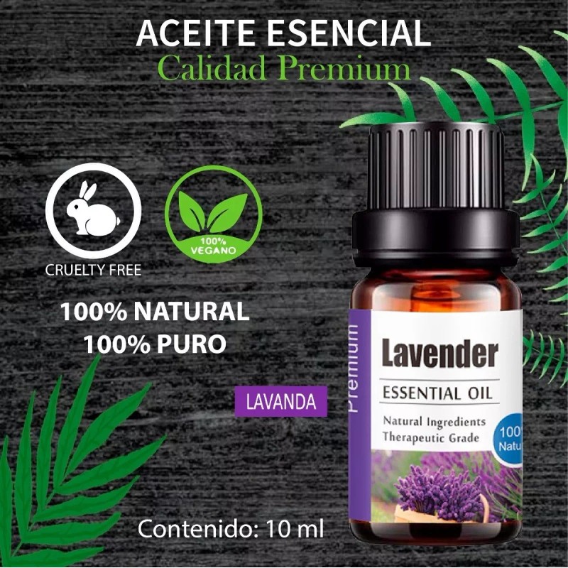 Liv Natural Aceite Esencial De Lavanda 100% Puro Uva Natural