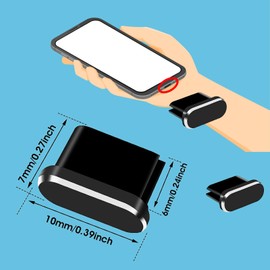 ZZLBZN USB C Dust Plugs, USB Type C Dust Plug USB Charging Plug Aluminum Alloy USB C Anti Dust Cover Caps for Any USB Type C Charging Port