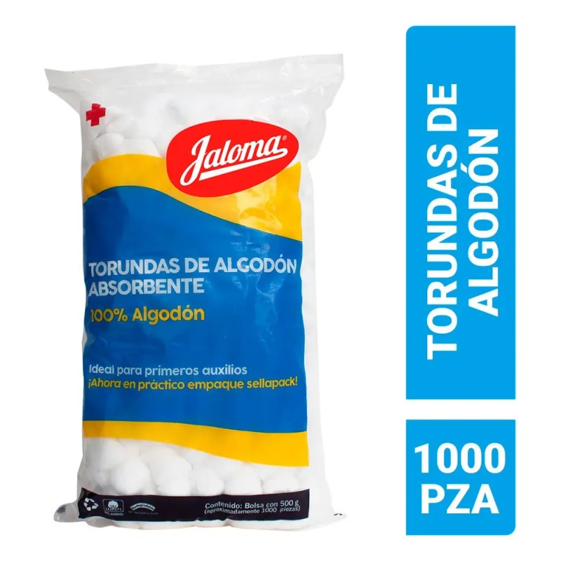 Torundas De Algodón Absorbente 500 Gr 1000 pzs