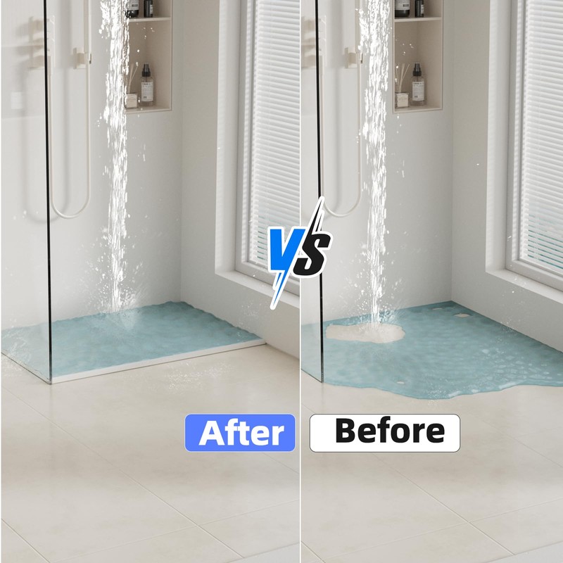 39 Inch Shower Threshold Water Dam Barrier,Silicone Shower Door Bottom