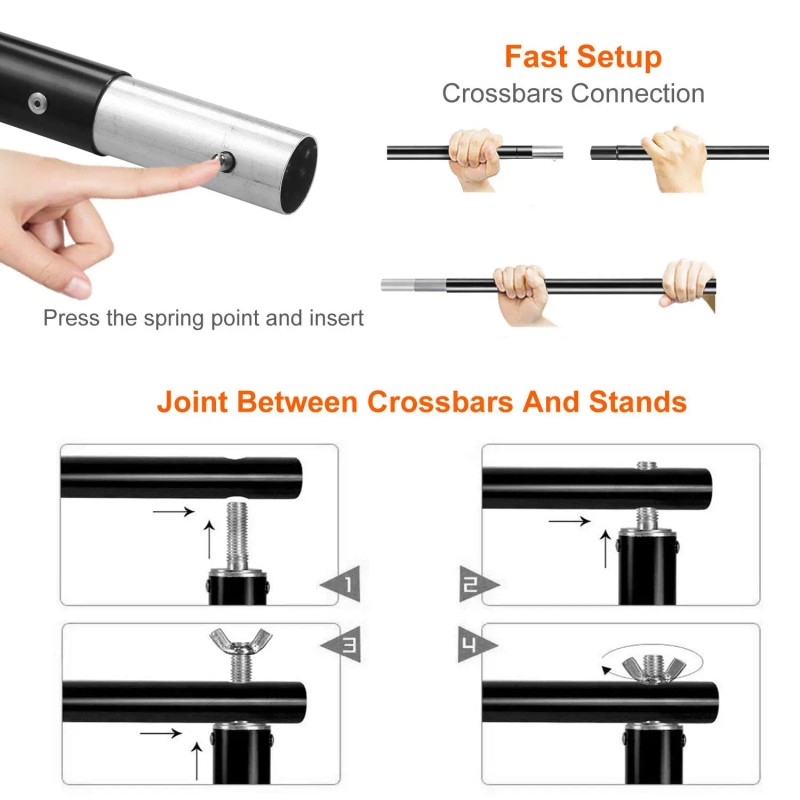 6.5 X 10ft Heavy Duty Photography Backdrop Support Stand Set