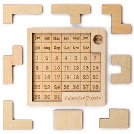 Daily Calendar Puzzle Wooden，Jigsaw Puzzle Board for Adults,Challenge 365+ for Every Day,Puzzle Advent Calendar.