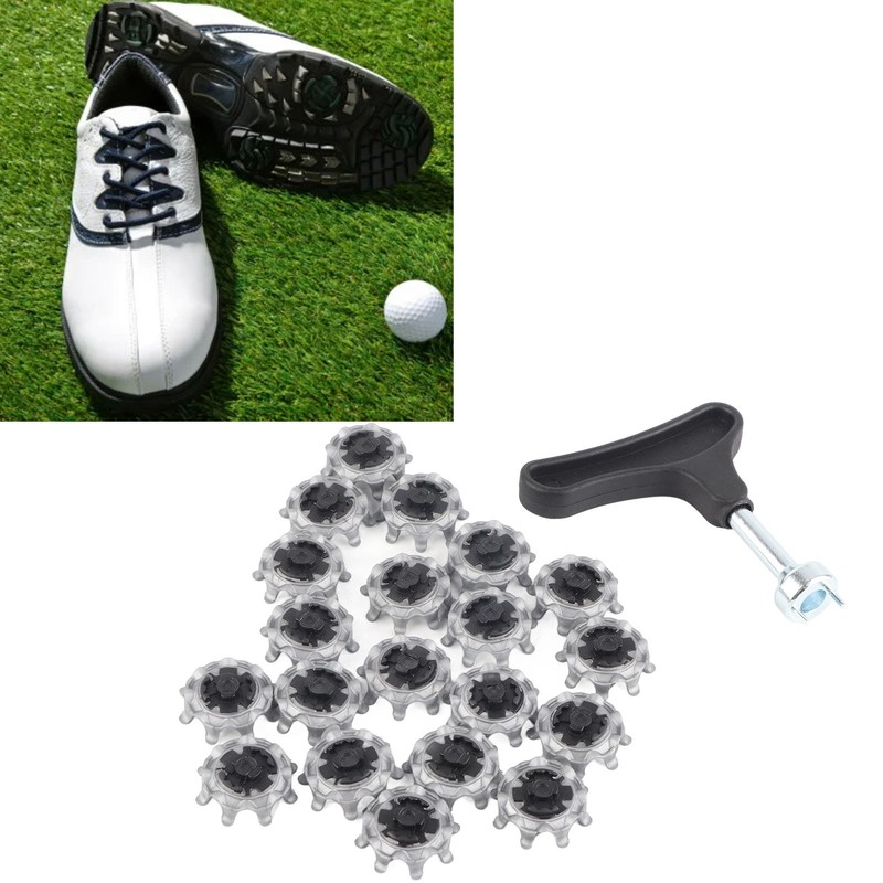 20Pcs Golf Shoe Spikes Golf Shoe Replacement Cleats Pins Removable