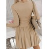 BLENCOT Fall Dresses for Women Long Sleeve Casual Trendy Square