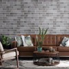TORURAL 100 Vintage Grey Faux Brick Wall Tiles, 3D Thin