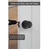 goldenwarm Black Passage Door Knobs, Matte Black Closet Door Knobs
