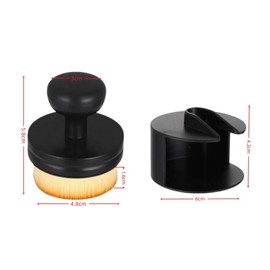 GYWHOOFT Car interior detail brush, 5.8 * 4.8CM Automobile tire polishing brush with Cap,Innovative Detailing Seal Design, High Density Bristles,For used in automobile interior and Car Tyres