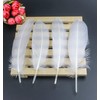 100PCS White Goose Feather 6-8inch Mixed Jewelry Making Crafts Swan