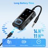 Bluetooth 5.3 Transmitter Adapter for Airplane 2-in-1 Wireless Bluetooth Audio