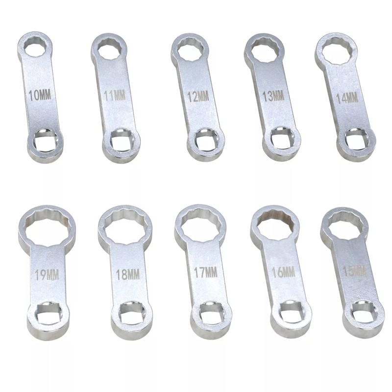 DPTOOL 3/8-inch Drive Metric Box End Torque Adapter Set, 12