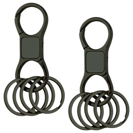 Lotsdonxia Heavy-Duty Metal Keychain – Zinc Alloy Quick-Release Key Ring with Double-Ended Spring Clips, Durable Key Holder for Cars and Keys