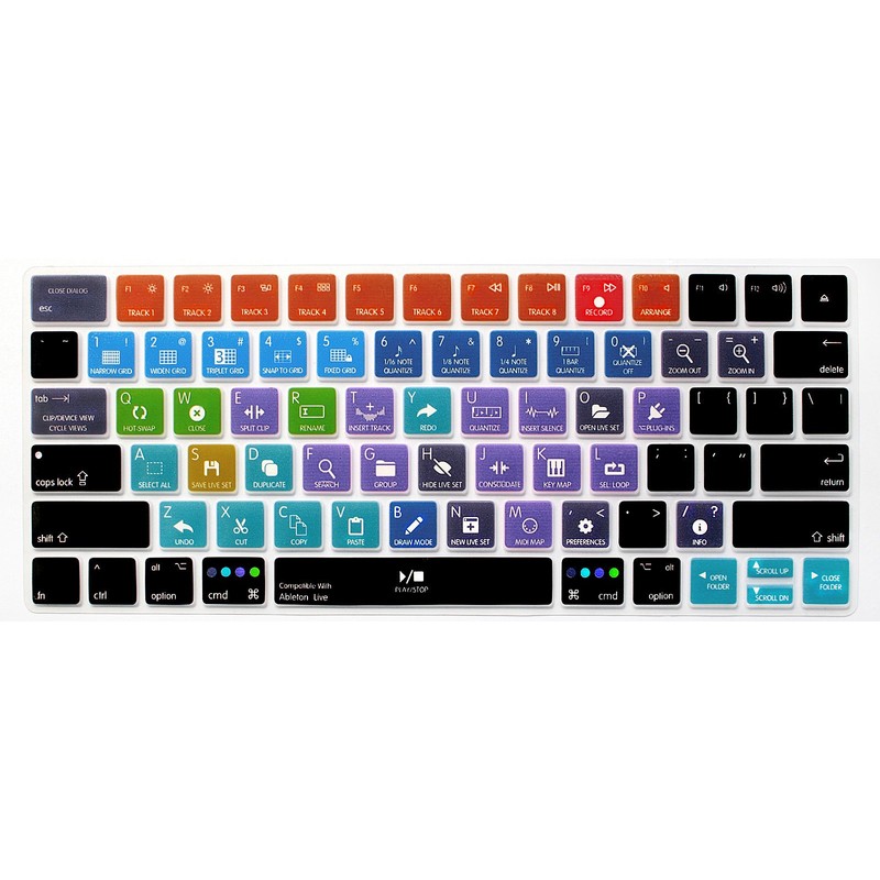 MMDW English Silicone Ableton Live Shortcuts Hotkey Keyboard Cover Skin