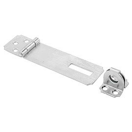 Prime-Line MP5058 Safety Hasp, 4-1/2 In., Steel Construction, Zinc Plated Finish, Fixed (Single Pack)