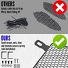 BILLFARO 2Pcs Black Upgraded Front Radiator Guards Grille,Aluminum Front Outer