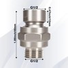 Shower Head Swivel Ball Adapter, ZESE 1PCS Adjustable Universal Shower