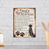 MY DOG'S RULES RETRO STYLE METAL TIN SIGN/PLAQUE BLACK LABRADOR