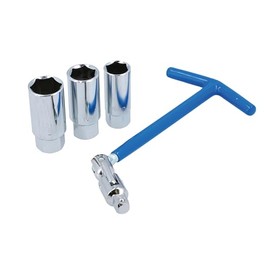 Laser 8373 T-Handle Spark Plug Socket Set 3/8"D 4pc
