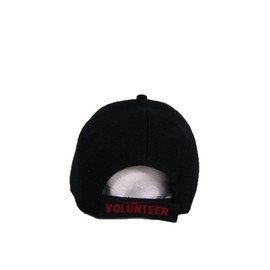 AES Fire Fighter Dept Department Volunteer Flames Embroidered Black Cap Hat