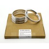 GoldenSunny 73.1mm OD to 66.1mm ID Silver Aluminum Hub Centric