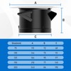 Soffit Vents 4 Inch, Hon&Guan Soffit Exhaust Vent Exterior Round