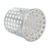 PATIKIL Gutter Guard Filter 2.5"-2", PVC Termination Cap Mesh Screen
