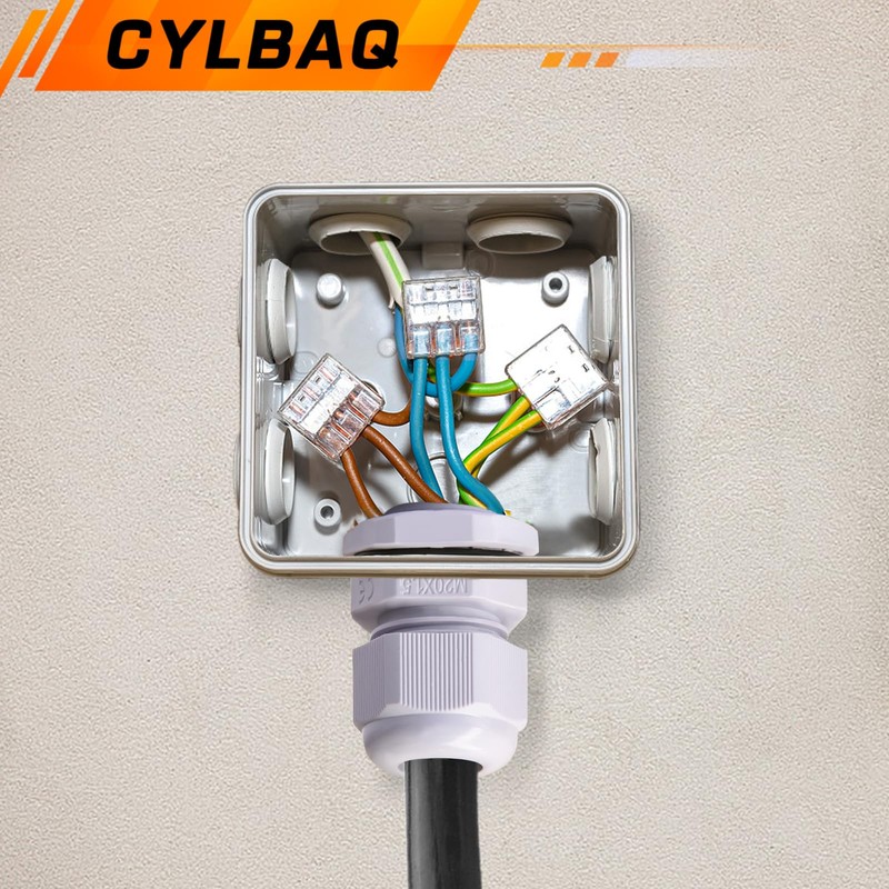 Cable Gland Set, 12 Pieces Cable Gland M20 Cable Duct