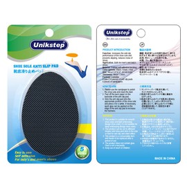 Unikstep 5 Pairs Sole Anti-Slip Pads, Sole Protection and Anti-Slip Accessories, Sole and Heel Protection Pads, Anti-Slip Stickers, Sole Grips for Men and Women, Set of 5 Pairs (Black)