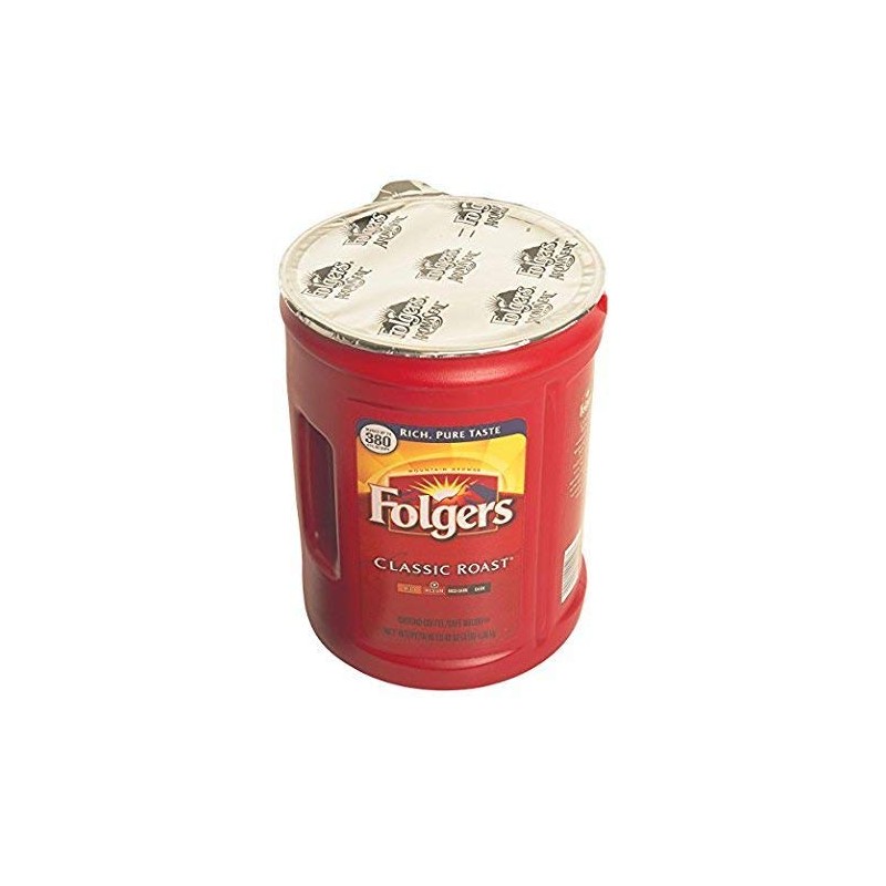 Folgers Classic Medium Roast Ground Coffee, 48 Ounce (Pack of