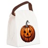 CafePress Jack O Lantern Canvas Lunch Bag with Strap Handle