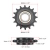 sourcing map Sprocket Sprocket 16 Teeth C45 Carbon Steel with