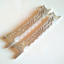 2pcs Aluminum Battery Holder Silver for Traxxas X-Maxx XMAXX Replace 7719