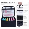 YAHOURWAT Nail Polish Organizer Case Holds 30 Bottles(15ml-0.5 fl.oz)