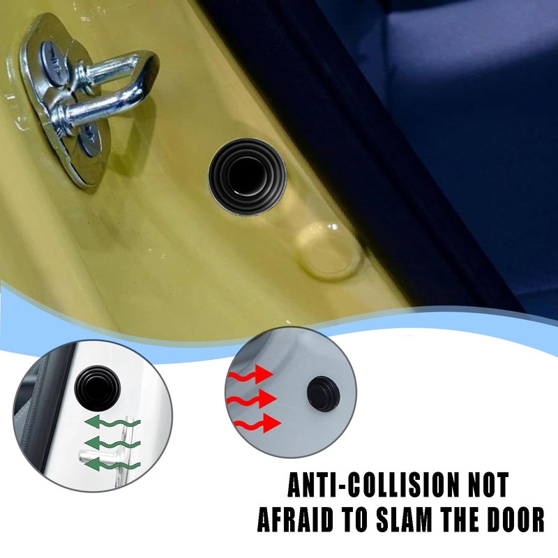 20PCS Car Door Shock Absorber & Soundproof Stickers Bundle -