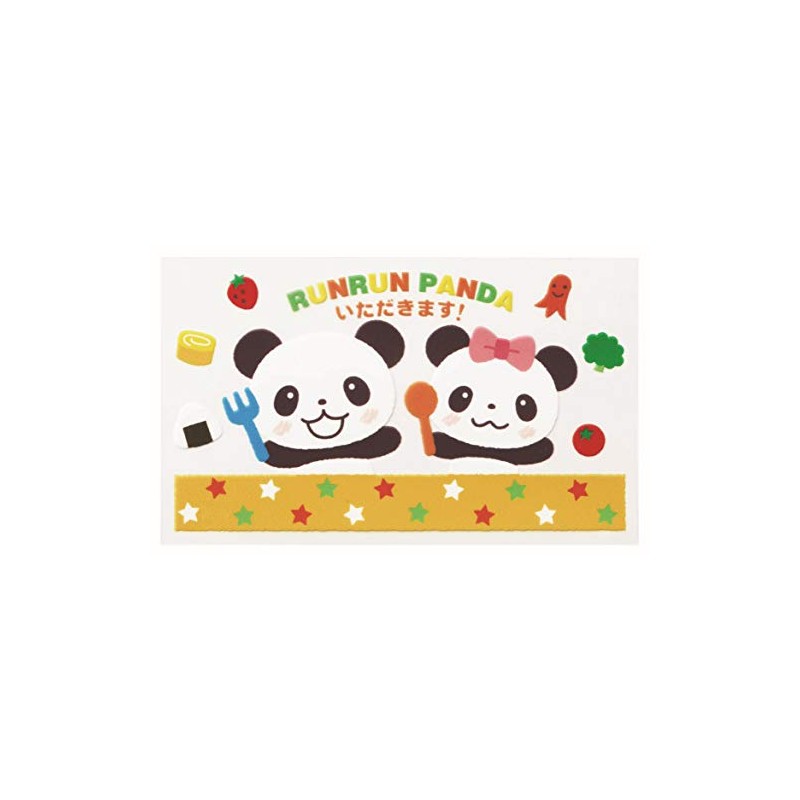 Torune P-2912 Bento Antibacterial Sheet, Run Panda, Pack of 30