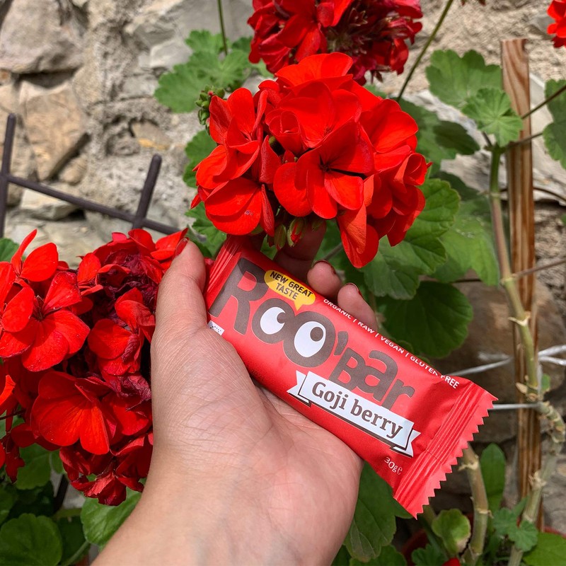 Roobar Goji Berry Raw Bar - Dairy & Gluten Free.