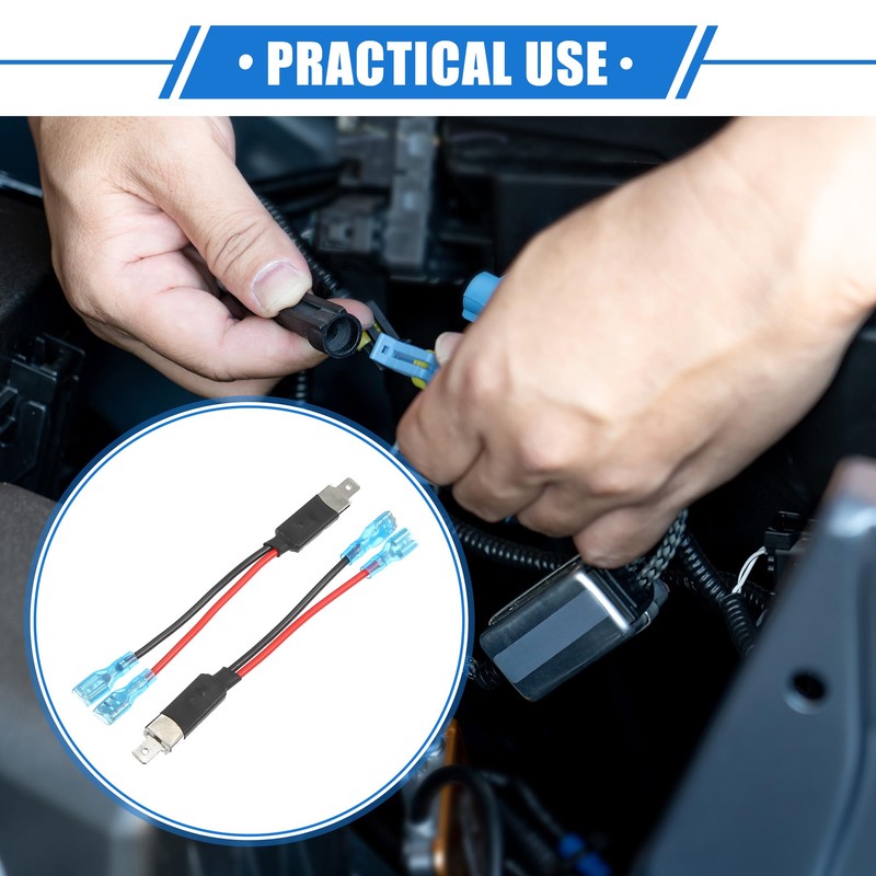 A ABSOPRO Pack of 4 H1 Connector LED Headlight Adapter