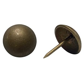13/16" (20mm) Dull Aged Natural Bronze Decorative Tacks Furniture Upholstery Nails, Size #1052-100 Pieces