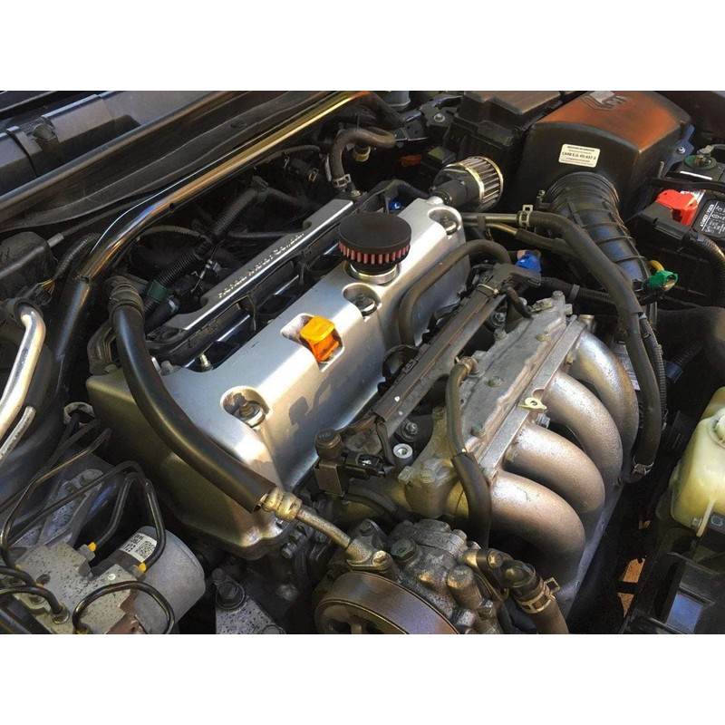 CFM Performance Baffled Billet Valve Cover Breather compatible with 2004-2008
