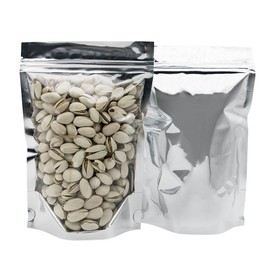 GooGou Resealable Zip Mylar Bag Food Storage Aluminum Foil Bags Smell Proof Pouches 5.5x7.9" 100pcs