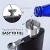 MARZSEFLO Set Licorera De 8 Oz,ánfora Rocker Acero Inoxidable