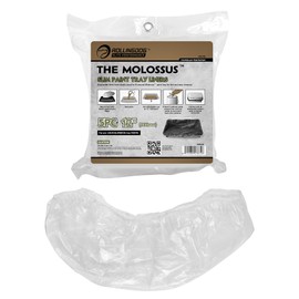 ROLLINGDOG Thin Paint Tray Liners 12" Disposable with Elastic Band for Easy Cleaning - Pack of 5