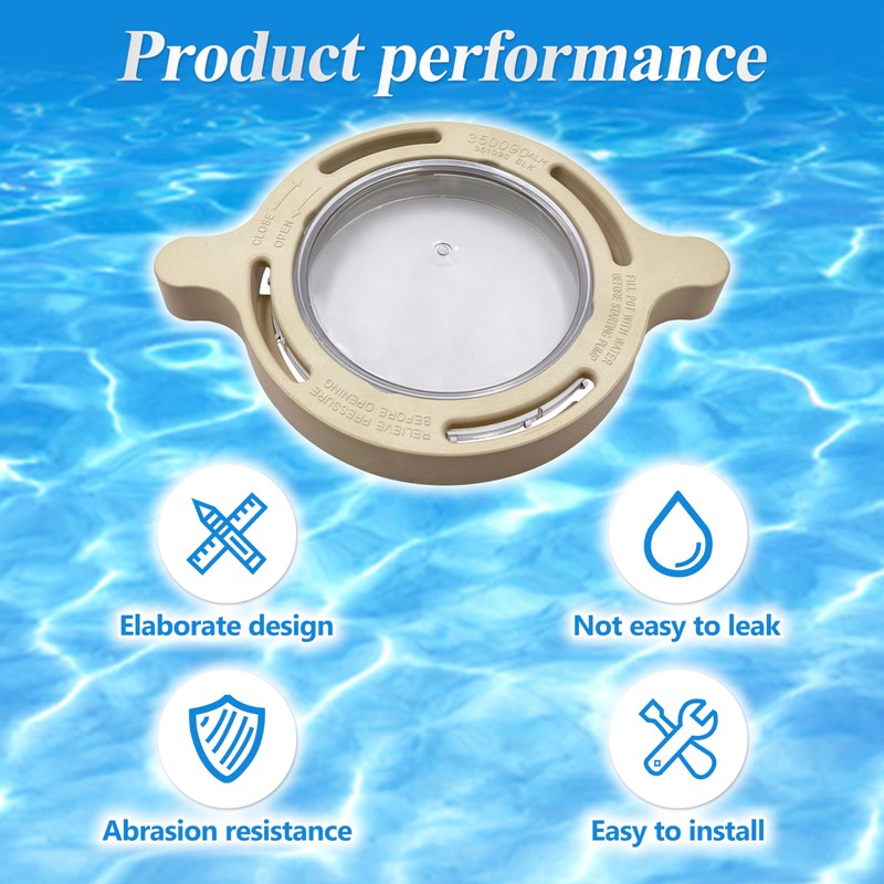 350090 Clamp and 350091 Lid Replacement for Superflo Inground Pool