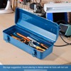 Tool Box, 16.9" Portable Metal Tool Organizer Box with Double