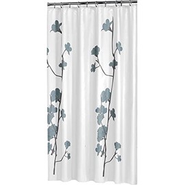 Sealskin Orchid Shower Curtain, Polyester, Blue, 180 x 200 cm