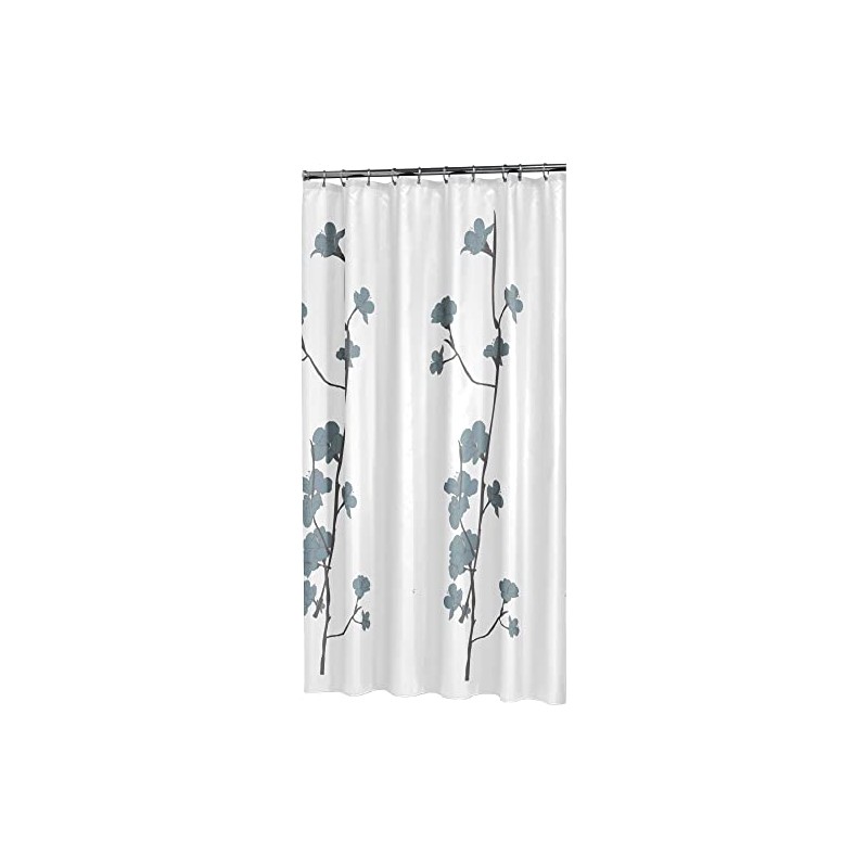 Sealskin Orchid Shower Curtain, Polyester, Blue, 180 x 200 cm